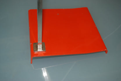 Retro Lamp Rood Wit Kubistisch vorm *