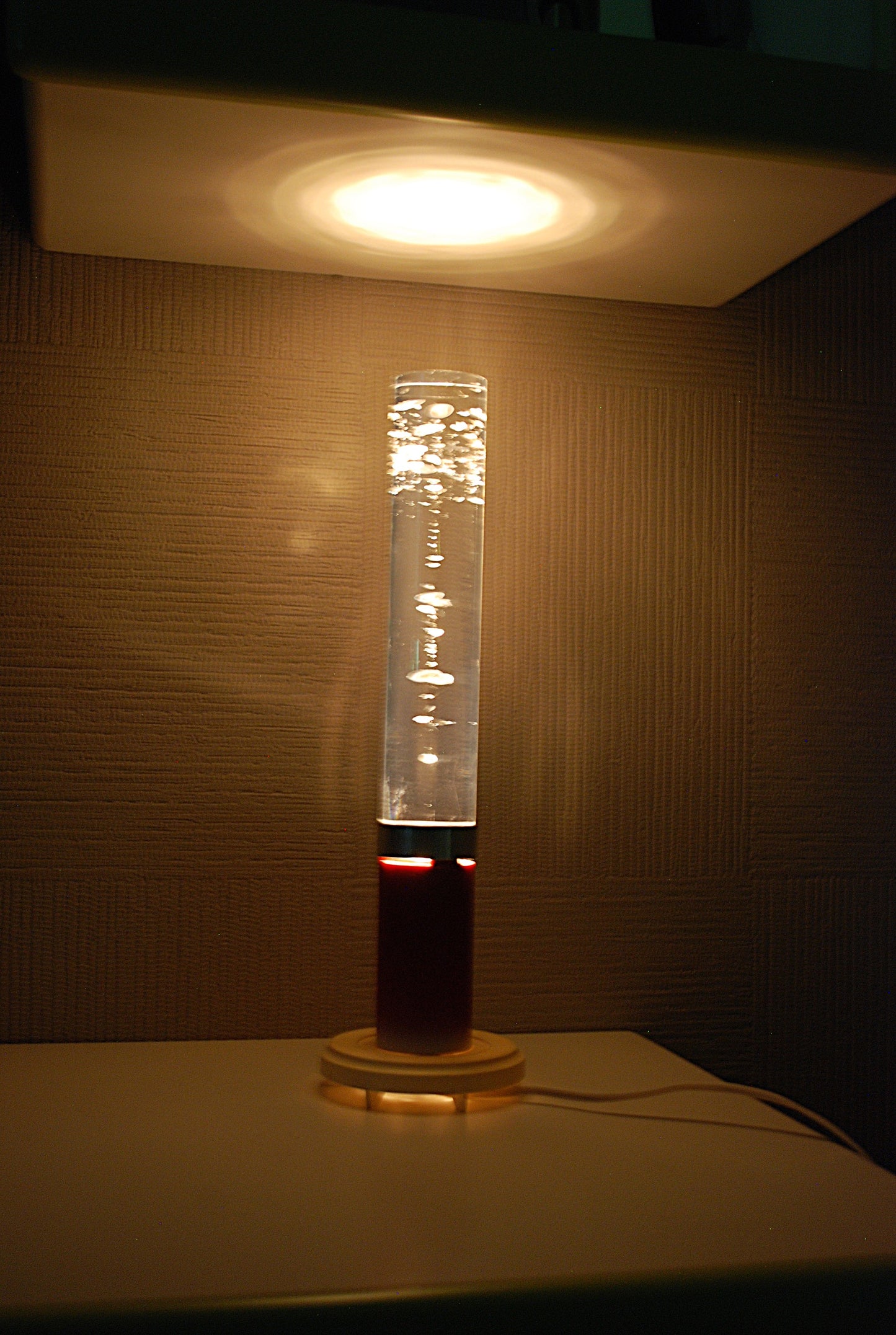 Sovjet CCCP lamp water kolom met luchtbelletjes *
