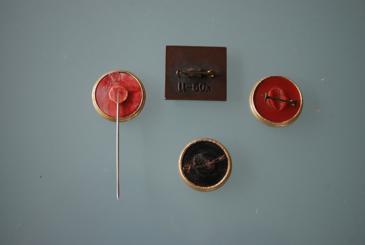 Collection of 3 Large pins Heroes of the Soviet