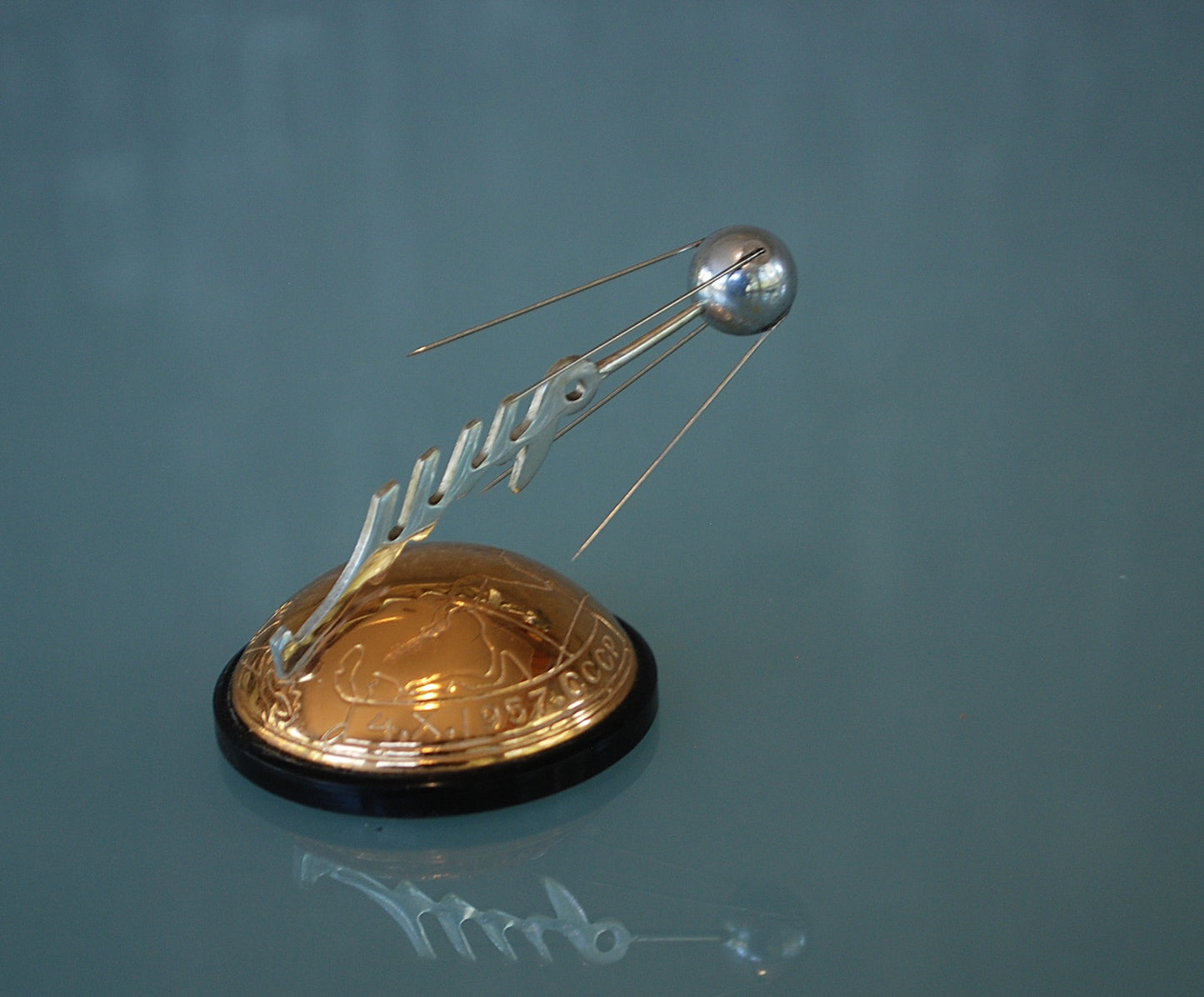 Sputnik First satellite in space. Desk ornament *