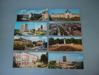 Kaarten map Lviv, Oekraïne Wide view Voorop Lenin buste standbeeld *
