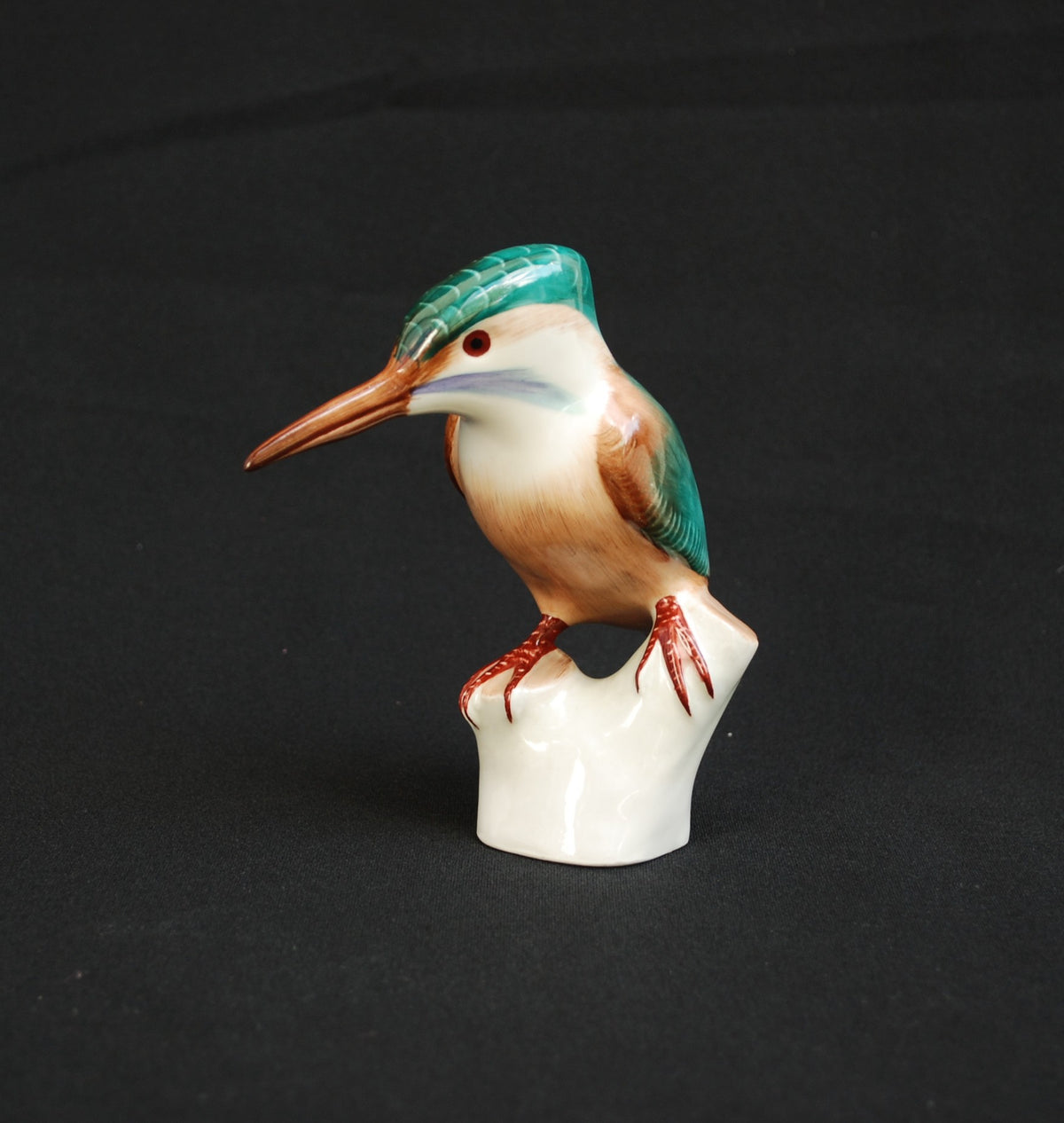 ijsvogel Dé mooiste Porselein beeld. Hand geschilderd *