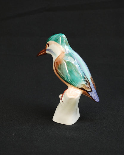 ijsvogel Dé mooiste Porselein beeld. Hand geschilderd *