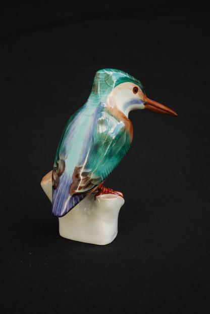 ijsvogel Dé mooiste Porselein beeld. Hand geschilderd *