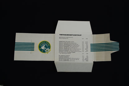 Bagage Decals 1960 hotels "Tatranské hotely vysoké tatry" Set van 15 in boekje *