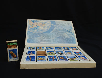 Yuri Gagarin propaganda lucifer doos 18 stuks compleet set *
