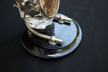 Klok tafel kristal klok CCCP 1960's merk Majak *