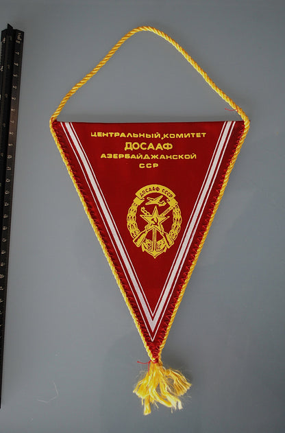 CCCP Banners of two kinds. Moscow "City of Heroes" Central Committee of Azerbaijan CCP