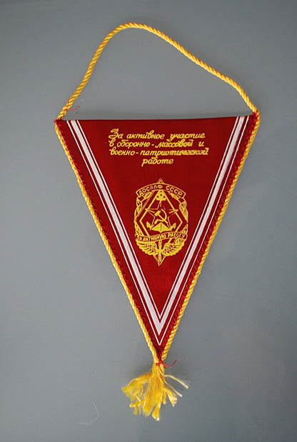 CCCP Banners of two kinds. Moscow "City of Heroes" Central Committee of Azerbaijan CCP