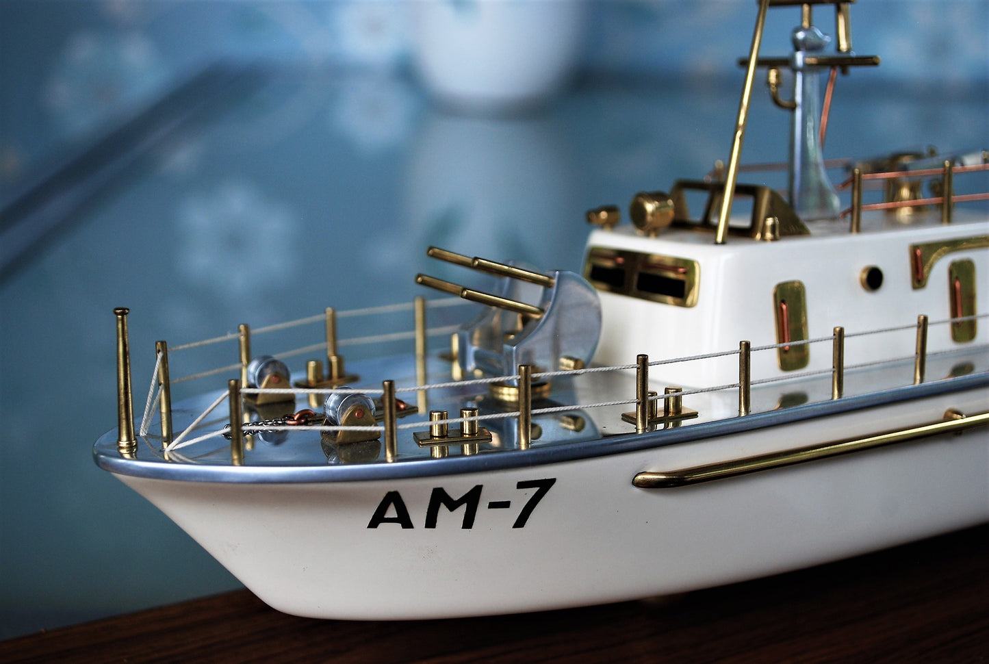 Museum stuk !! Schip Neštin class rivier mijnenveger met sleep Oropesa