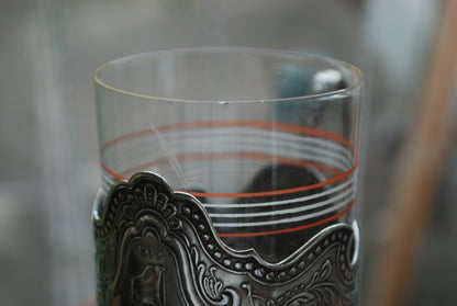 Theeglas houder "Aurora" verzilverd (Melchior)  1917 -1977