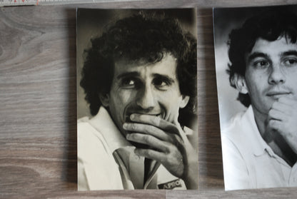5 x Vintage F1 foto's Inclusief Origineel F1 penning uit 1986