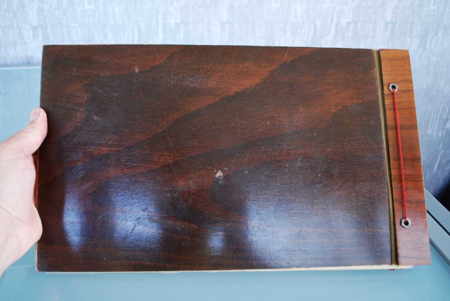 Piloot Fotoalbum hout Trench art Hand gemaakt