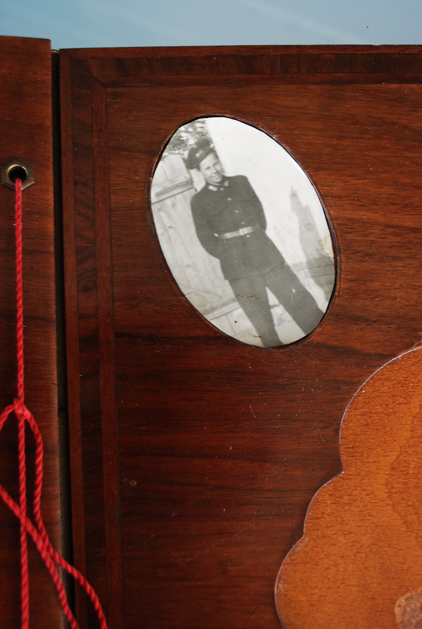 Piloot Fotoalbum hout Trench art Hand gemaakt