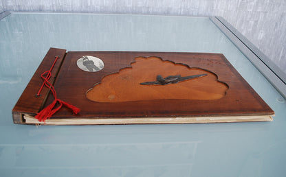 Piloot Fotoalbum hout Trench art Hand gemaakt