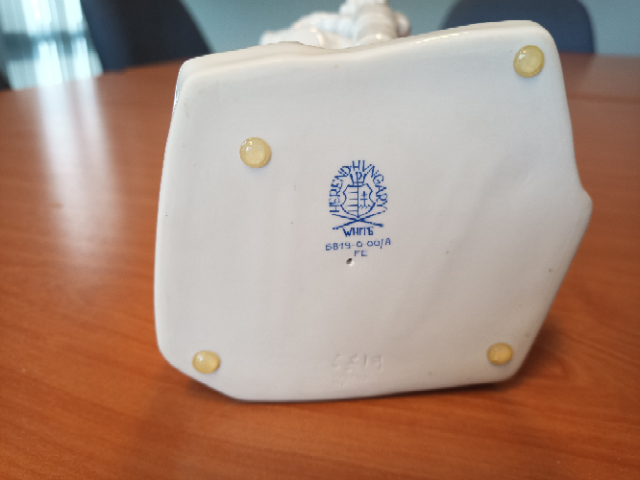 Herend Mijnwerker met Drilboor Door Beeldhouwer  Jenő Hanzély