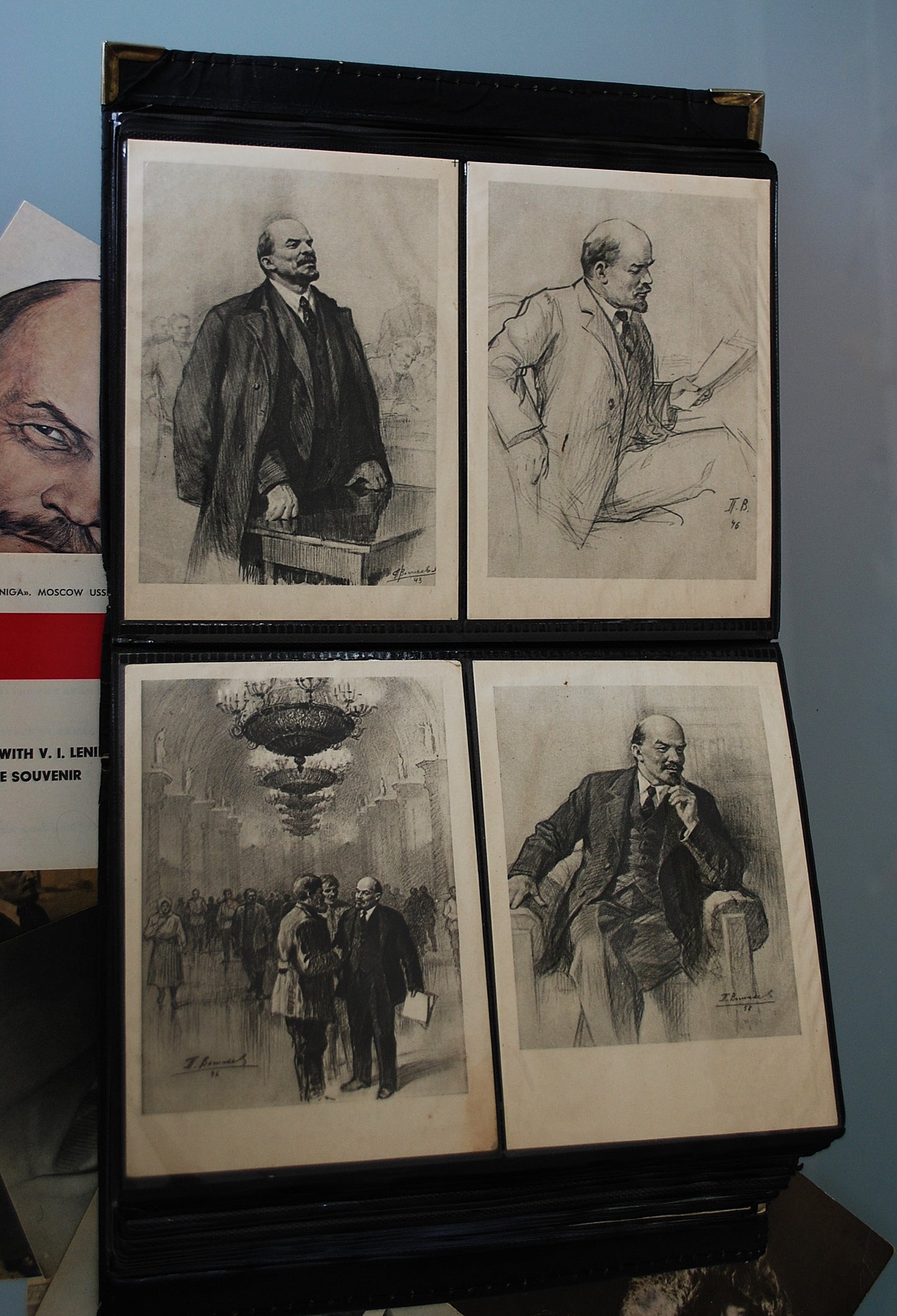 Preorder Mega verzameling oude Lenin postkaarten €2,50 per stuk 219 kaarten