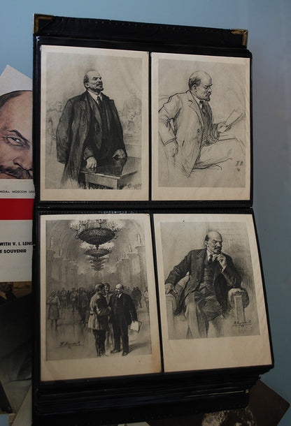 Preorder Mega verzameling oude Lenin postkaarten €2,50 per stuk 219 kaarten