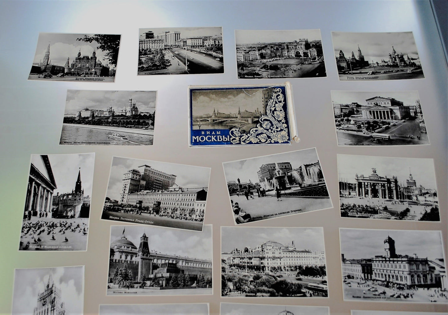 Moskou 1957 Kaarten map 20 stuks