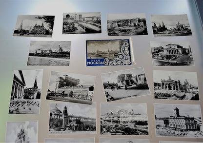 Moskou 1957 Kaarten map 20 stuks