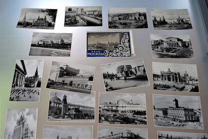 Moskou 1957 Kaarten map 20 stuks