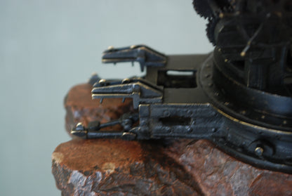 WW1 Cannon Brass Fat Bertha / Slim Emma on Marble Base + Scale