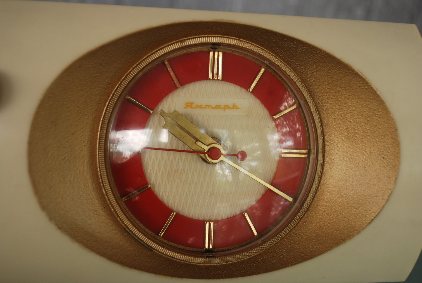 Vintage Jantar tafelklok CCCP 1960's -1970's *