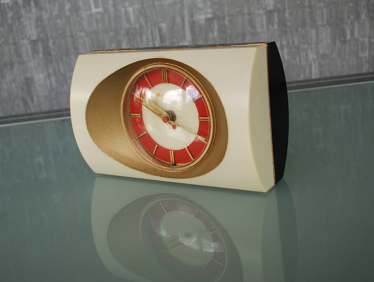 Vintage Jantar tafelklok CCCP 1960's -1970's *