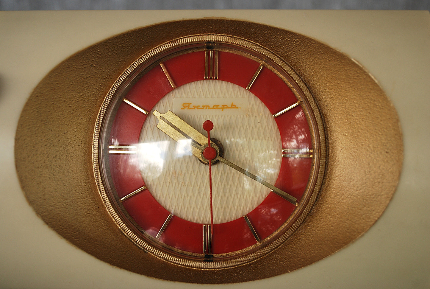 Vintage Jantar tafelklok CCCP 1960's -1970's *