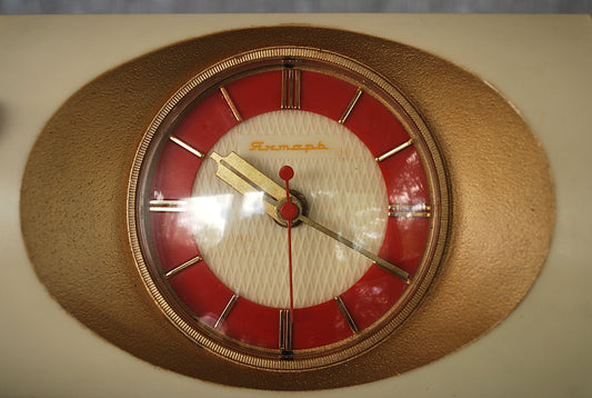 Vintage Jantar tafelklok CCCP 1960's -1970's *