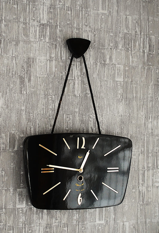 Preorder Houten wandklok "Маяк" uit de jaren 70 Sovjet vintage mechanische klok Mayak