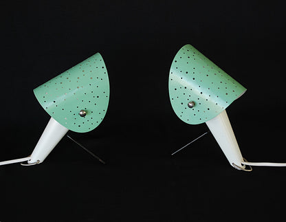 2 stuks Bureau / Wandlamp van Ernest Igl  " The Little Dog "