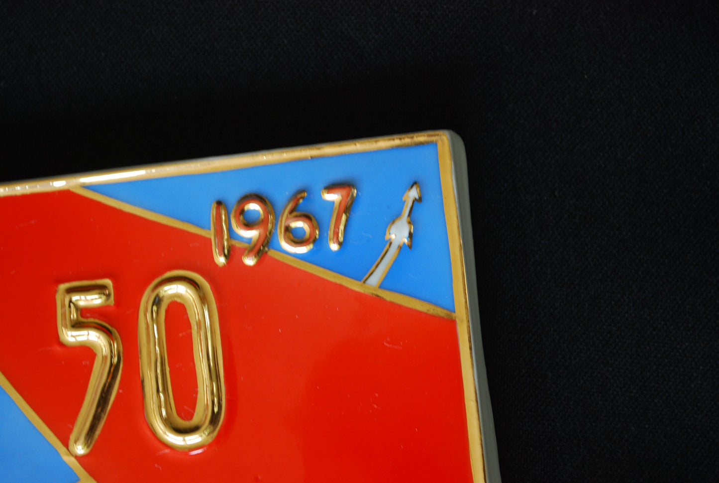 Lang Leve de Grote Oktober Revolutie CCCP 1917 1967  50 jaar met Raket. Boedapest leger revolutionaire regiment