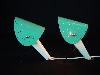 2 stuks Bureau / Wandlamp van Ernest Igl  " The Little Dog "