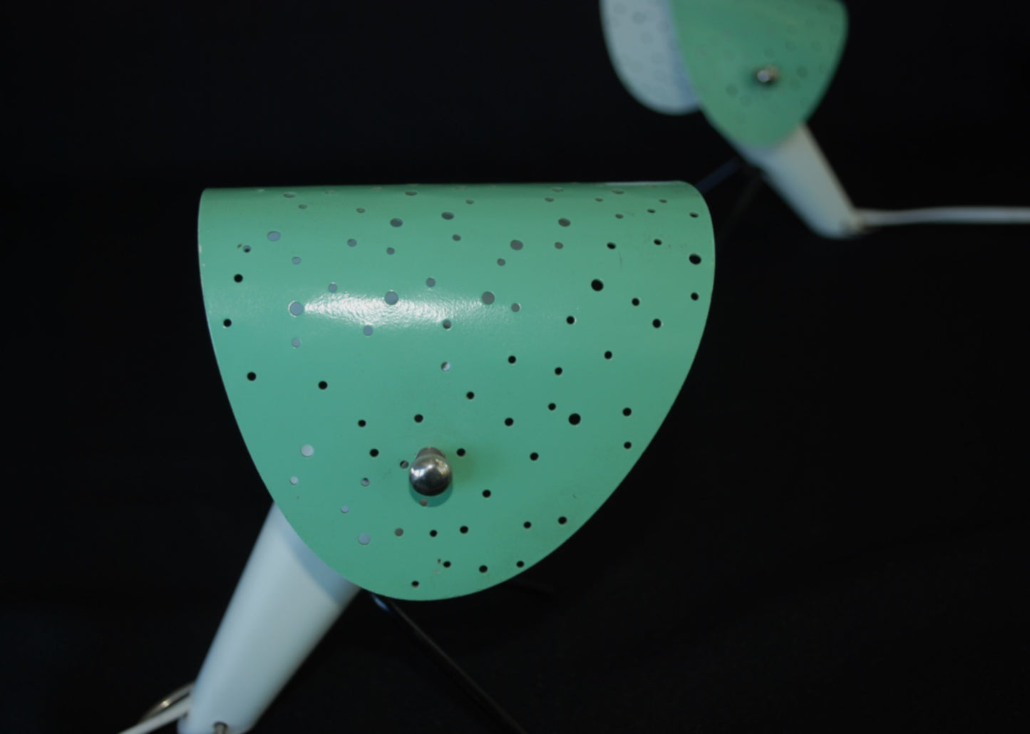 2 stuks Bureau / Wandlamp van Ernest Igl  " The Little Dog "