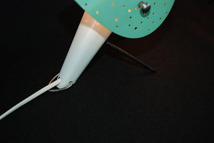 2 stuks Bureau / Wandlamp van Ernest Igl  " The Little Dog "