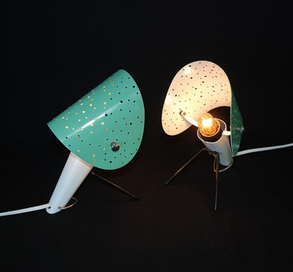 2 stuks Bureau / Wandlamp van Ernest Igl  " The Little Dog "