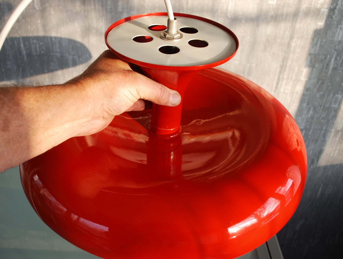 UFO Metalen plafondlamp Ontwerper Tibor Nádai.