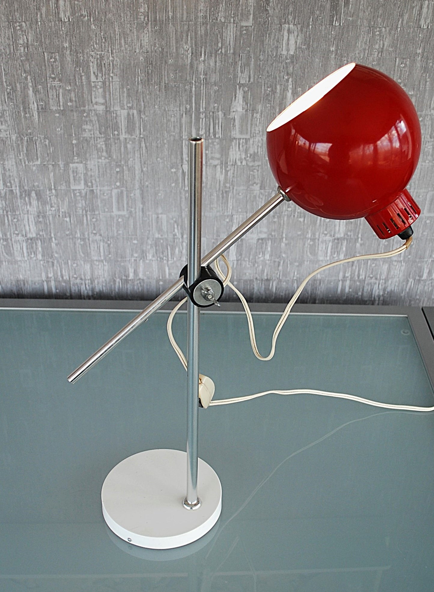 Lamp met aluminium stangen Retro Space age