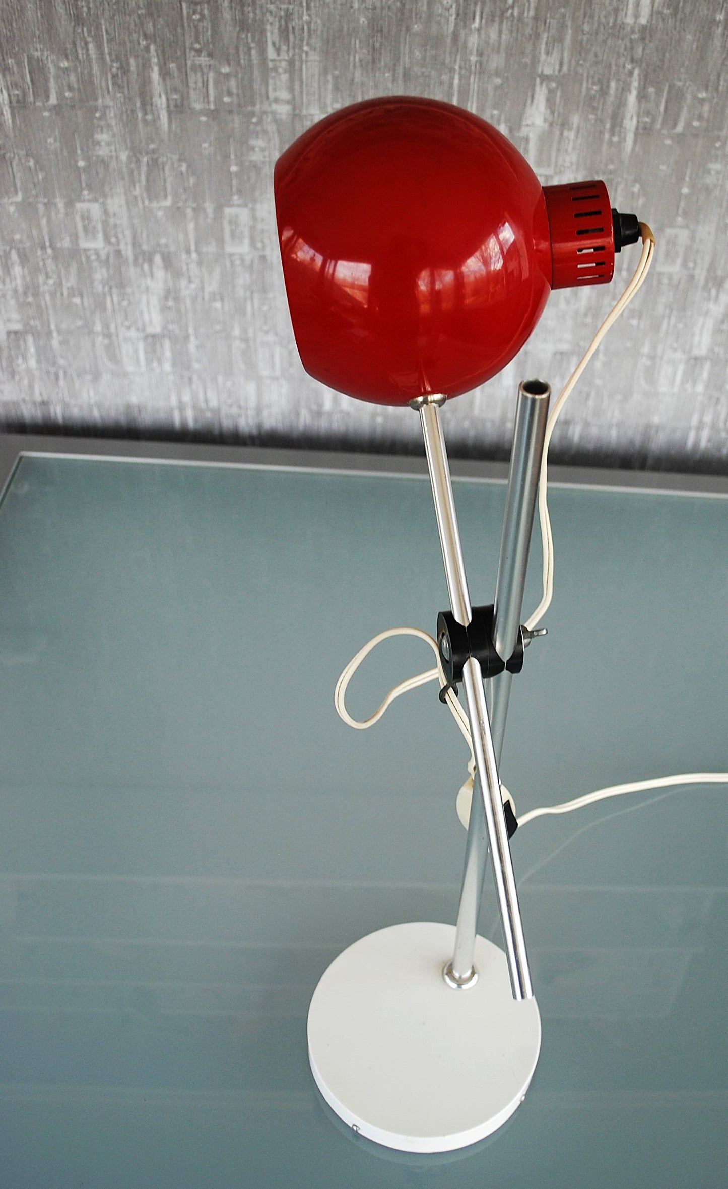 Lamp met aluminium stangen Retro Space age