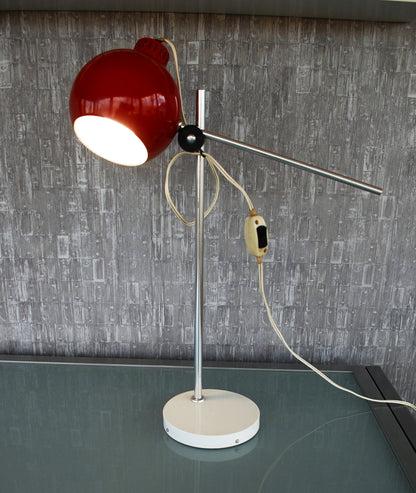 Lamp met aluminium stangen Retro Space age