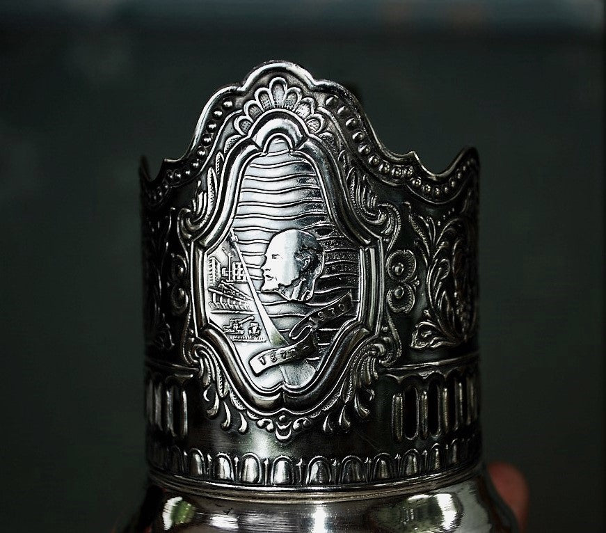 Melkhior Lenin 100 jaar THEE GLAS HOUDER Vintage CCCP Podstakannik