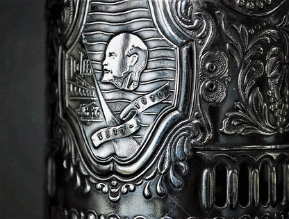 Melkhior Lenin 100 jaar THEE GLAS HOUDER Vintage CCCP Podstakannik