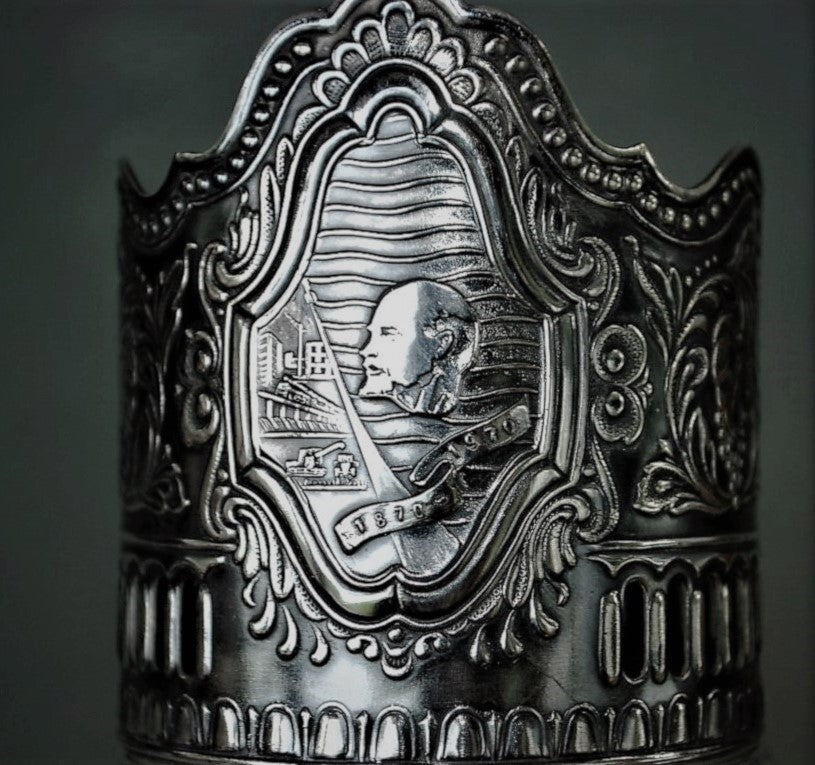 Melkhior Lenin 100 jaar THEE GLAS HOUDER Vintage CCCP Podstakannik
