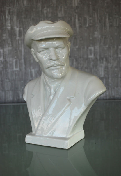 Lenin porselein Buste Herend  Zeer Groot