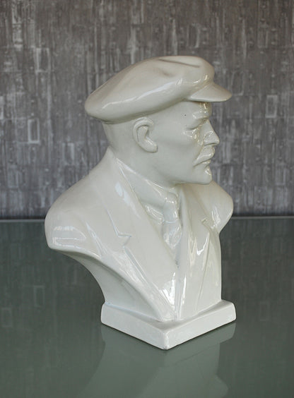 Lenin porselein Buste Herend  Zeer Groot