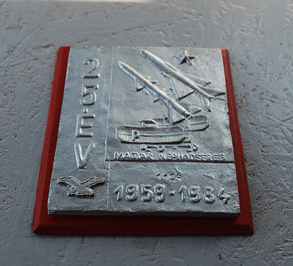 Socialistisch Hongarije Luchtverdedigingsplaque 25 jaar jubileum
