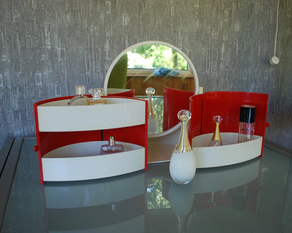 Make-up tafel opbergdoos 1970's