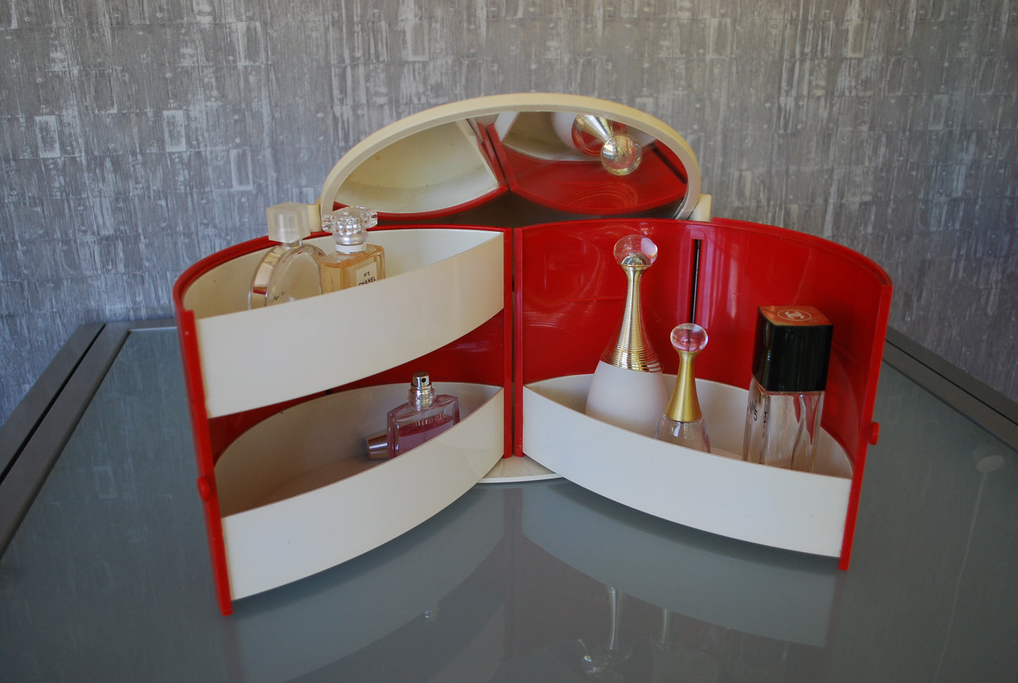 Make-up tafel opbergdoos 1970's