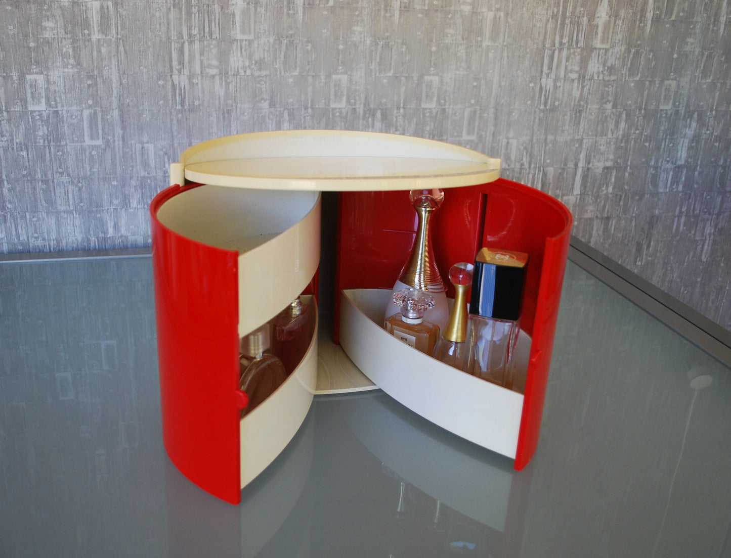 Make-up tafel opbergdoos 1970's